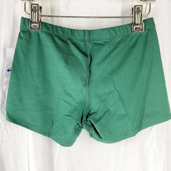 Asics Womens Green 4" Court Volleyball Spandex - Picture 2 of 6